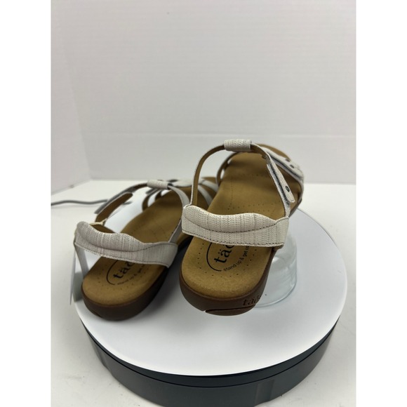 TAOS Womens Sandals Off White White Leather Arch Comfort Support Work US 7M - Picture 9 of 17